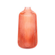Amber glass tall vase